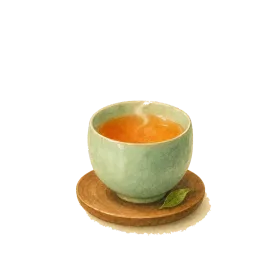 A steaming cup of tea